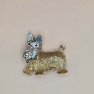 Vintage Scottish Terrier Scottie Dog Pin Brooch